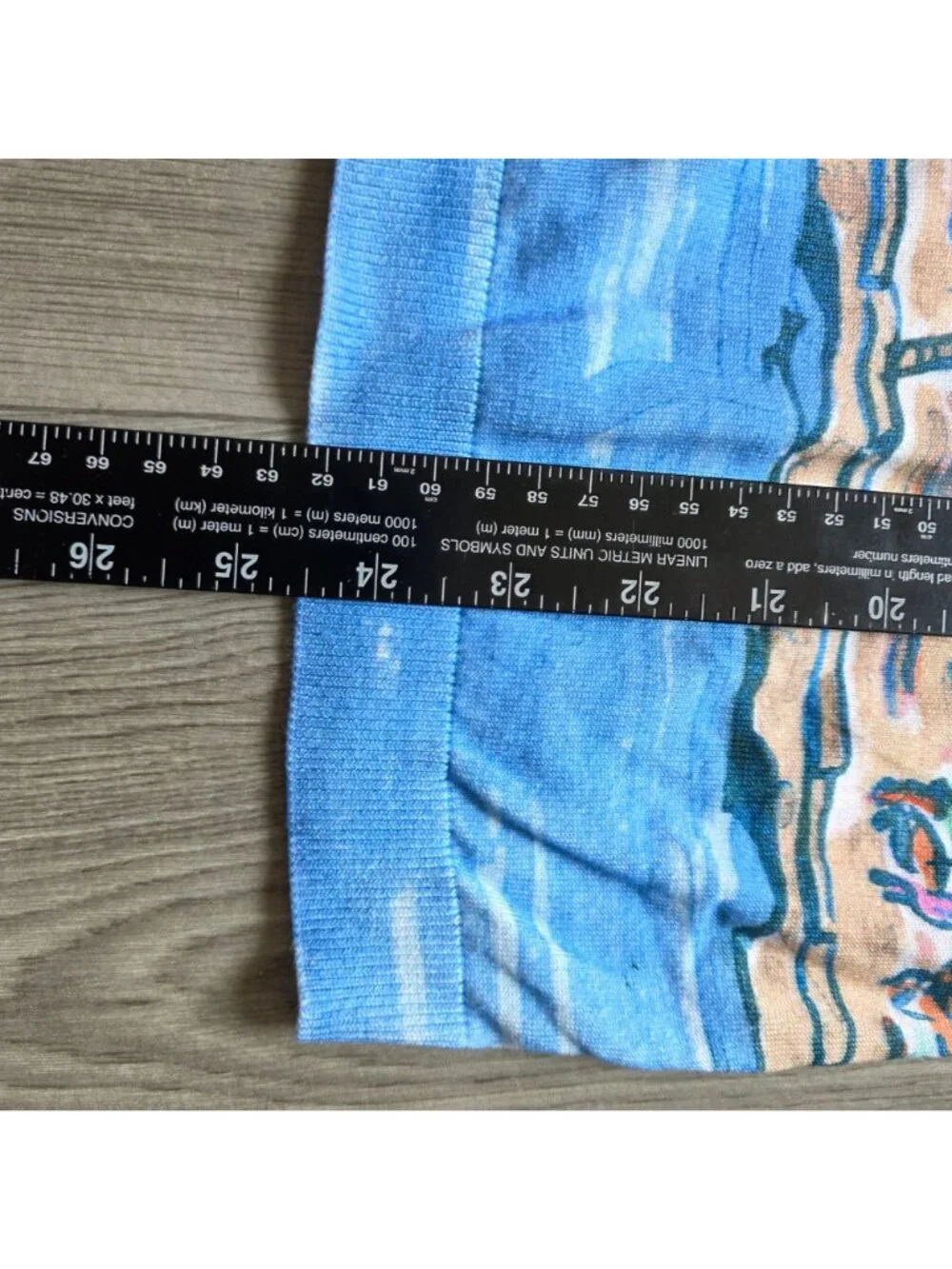 Talbots 1X Button-Front Cardigan Colorful Coastal Village Print Plus Size NWT
